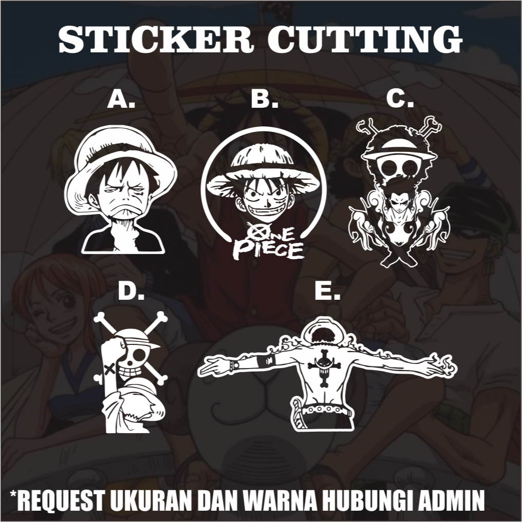 Jual Sticker Cutting One Piece / Stiker anti air | Shopee Indonesia