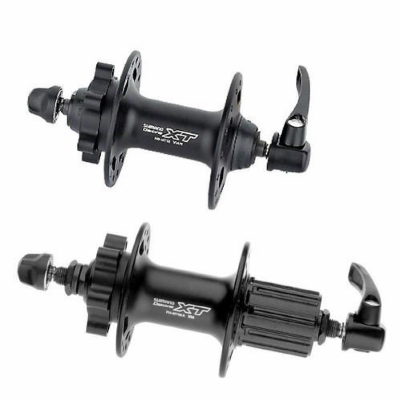 Jual Shimano Front and Rear Hub XT 6 bolt Disc Brake - hub free hub XT ...