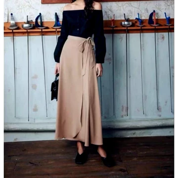 Rok Himari Skirt Korean Style Rok Lilit Satin Bahan Velvet Himari Skirt Premium Rok Jumbo