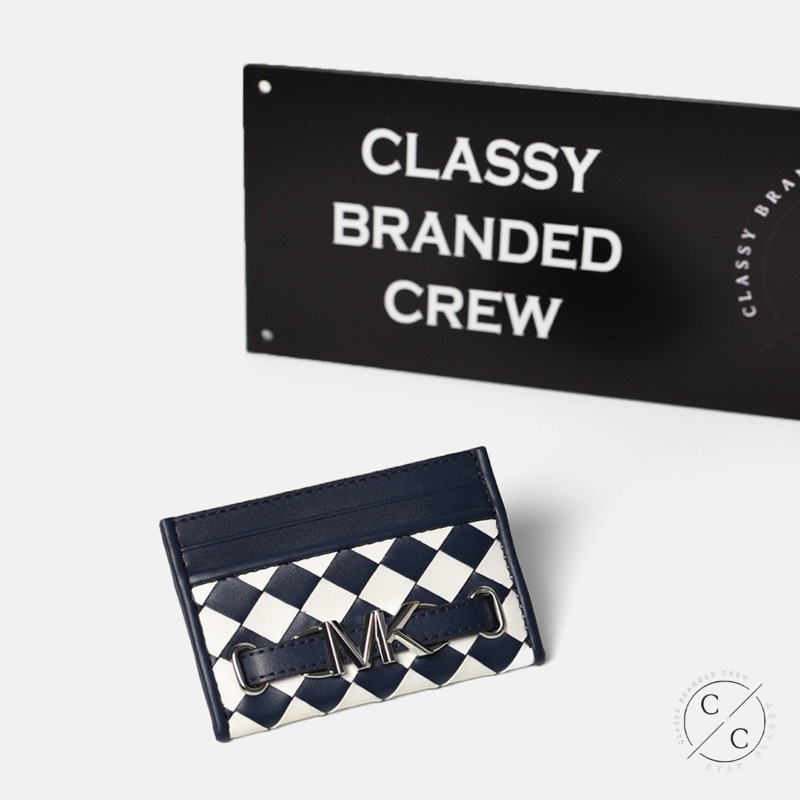 Jual Michael Kors Reed Card Holder (Navy) | Shopee Indonesia
