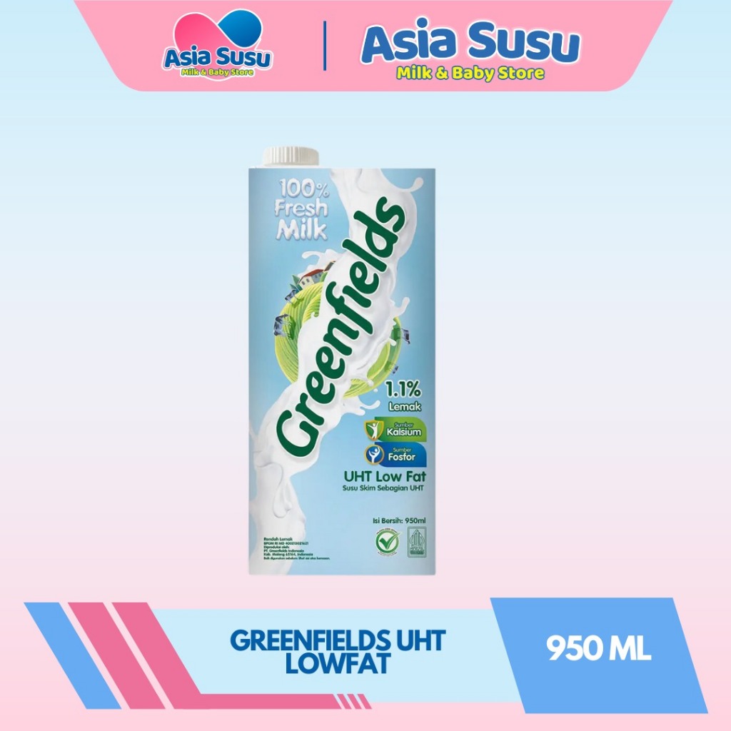 Jual Greenfields Susu UHT 950 ML - 100% Fresh Milk dari Greenfields ...