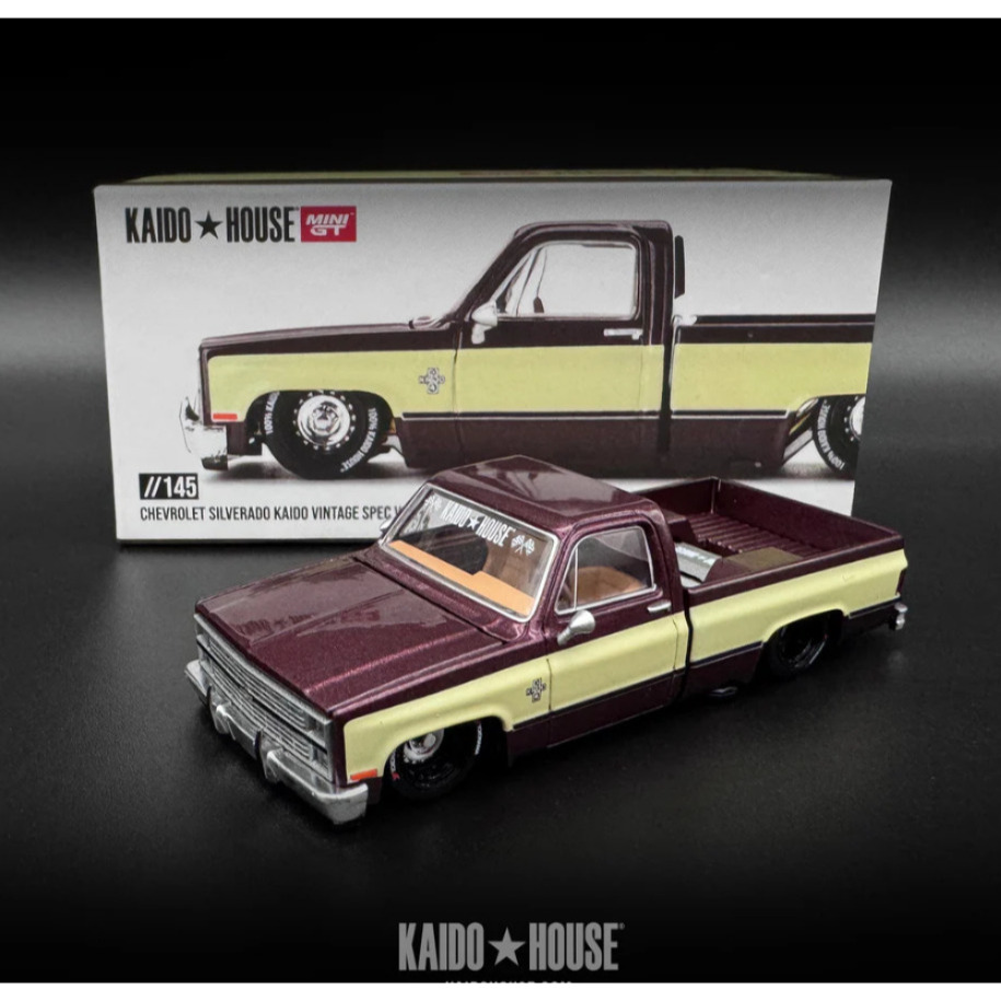 Kaido House X Mini GT 1:64 Chevrolet Silverado "KAIDO Vintage Spec V1" KHMG145
