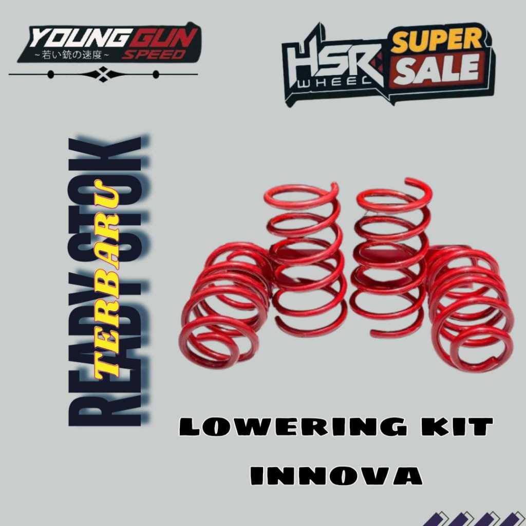 Jual Lowering Kit Toyota Innova Hsr Wheel Per mobil depan belakang ...