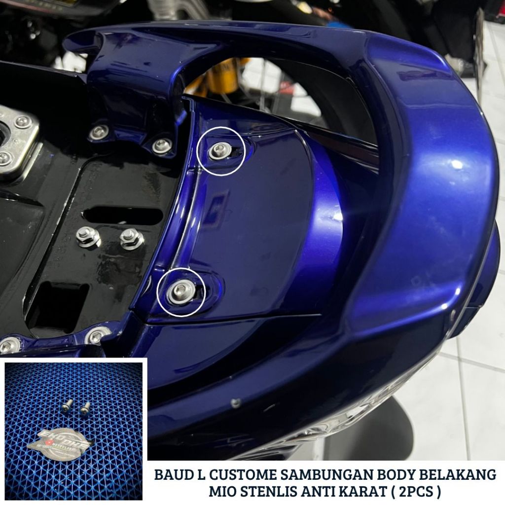 Jual BAUD L CUSTOME SAMBUNGAN BODY BELAKANG MIO STENLIS ANTI KARAT ...