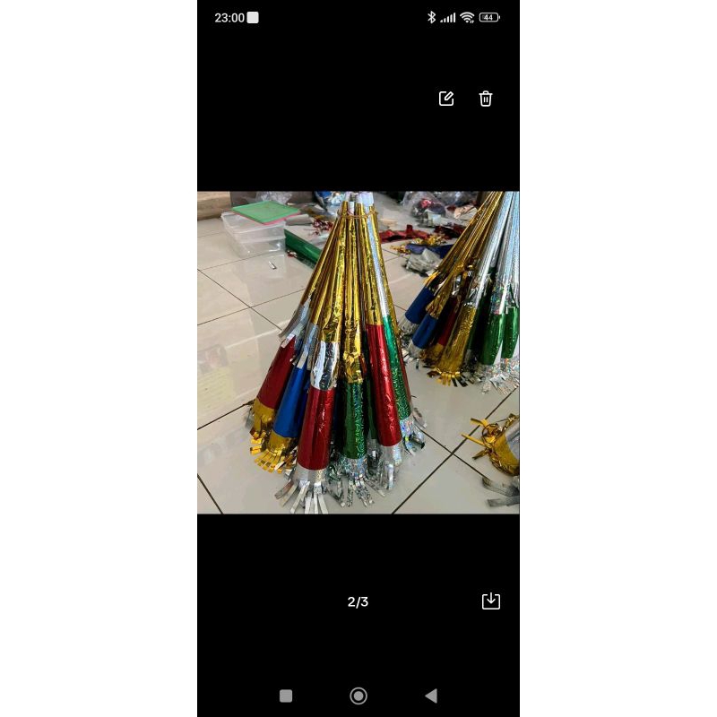 Jual terompet mini ukuran kurleb 30-40cm warna gold and silver | Shopee ...