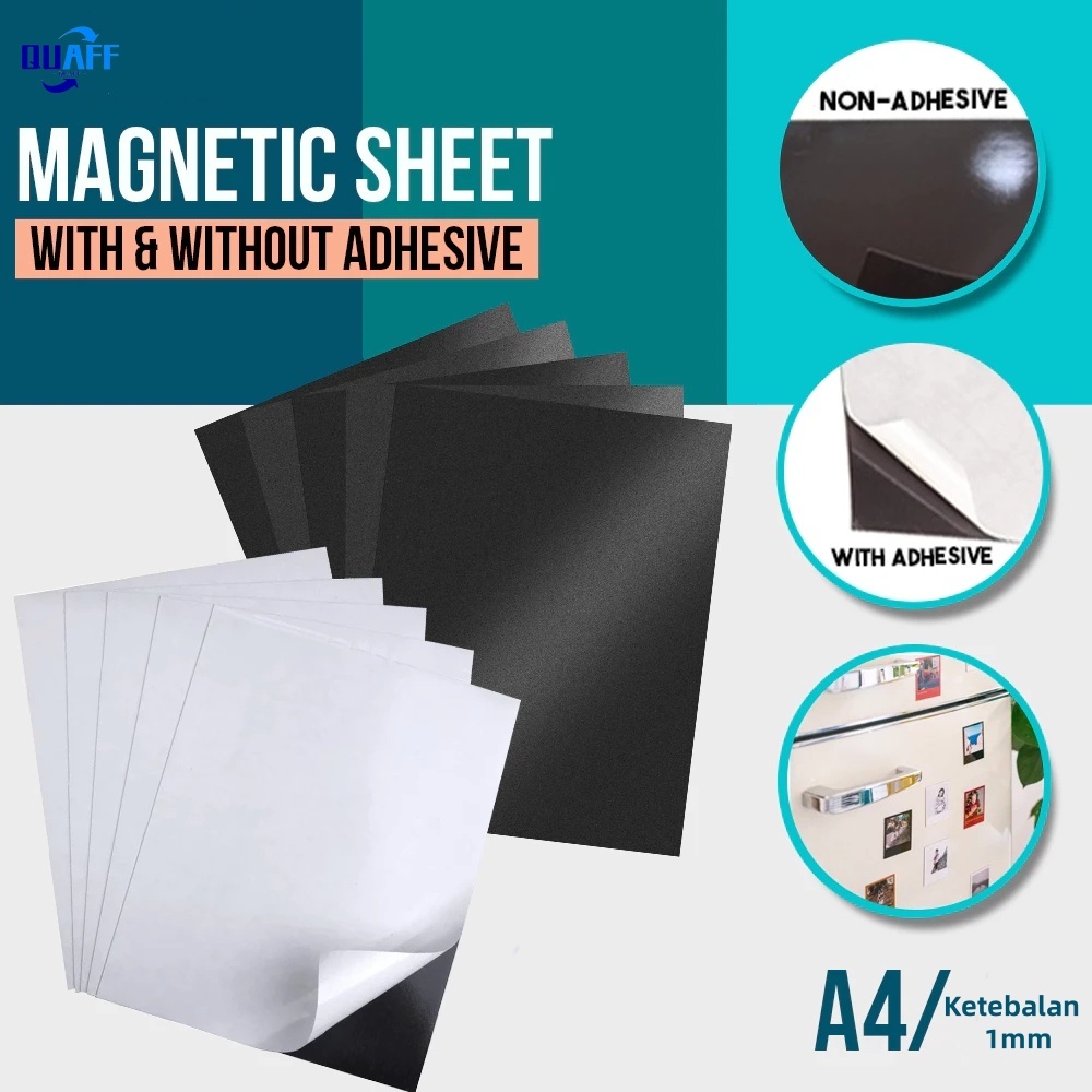 90 Magnetic Squares, Rectangles And Circles With Self Adhesive Backing