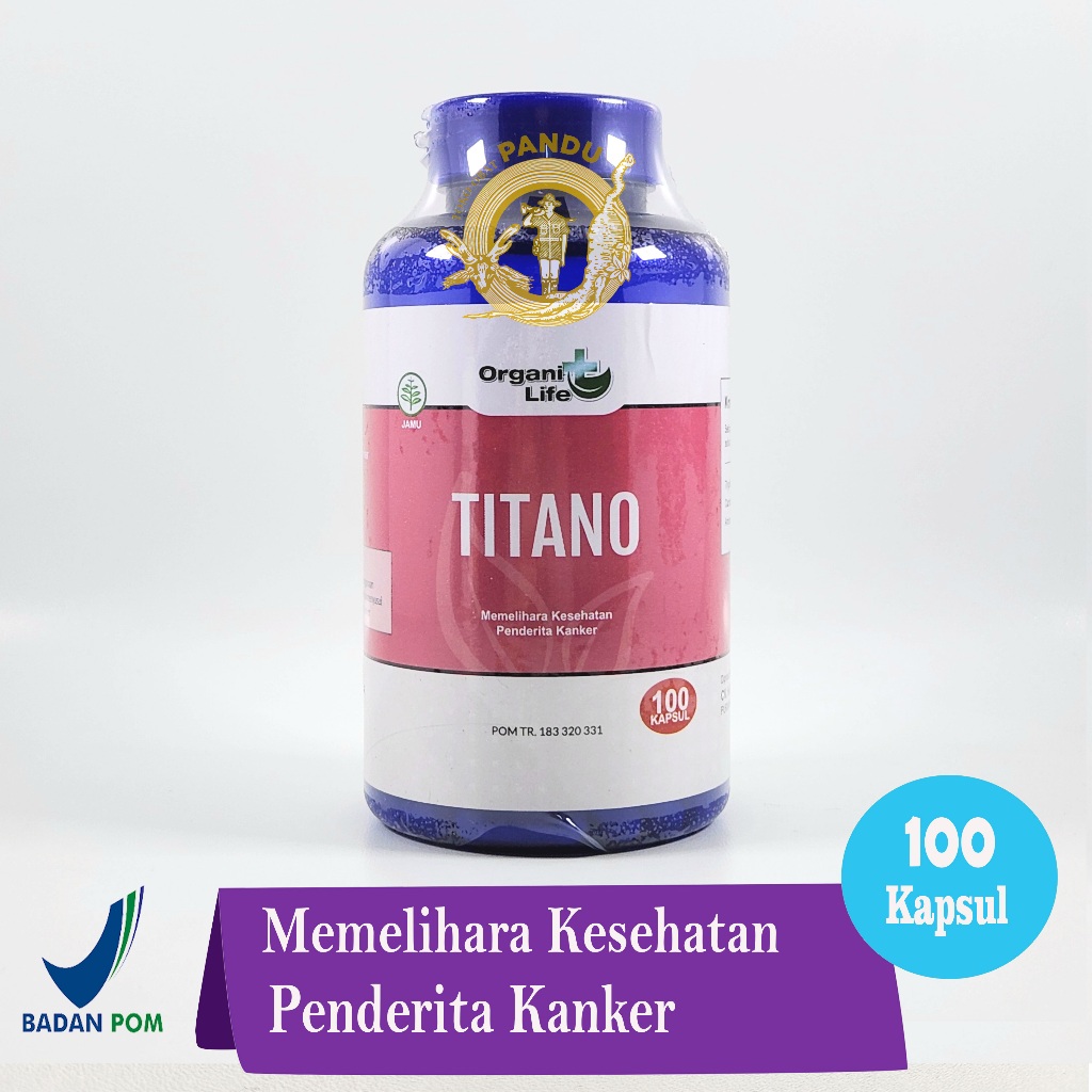 TITANO (100 KAPSUL) / OBAT SUPLEMEN KANKER / CANCER SUPPLEMENT