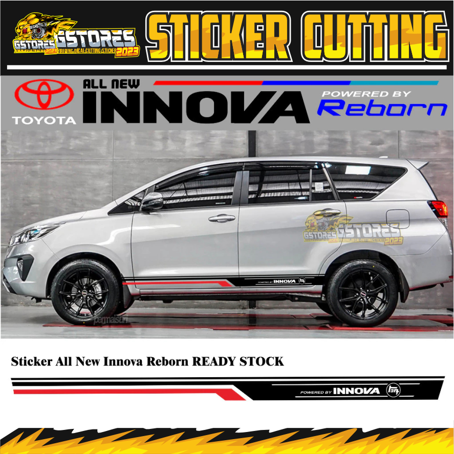 Jual STICKER TOYOTA INNOVA REBORN STICKER BODY SAMPING INNOVA REBORN ...