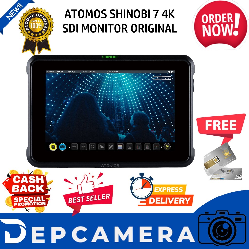 Atomos Ninja Atomos Shinobi 7 4K HDR Monitor Bundle With Accessory