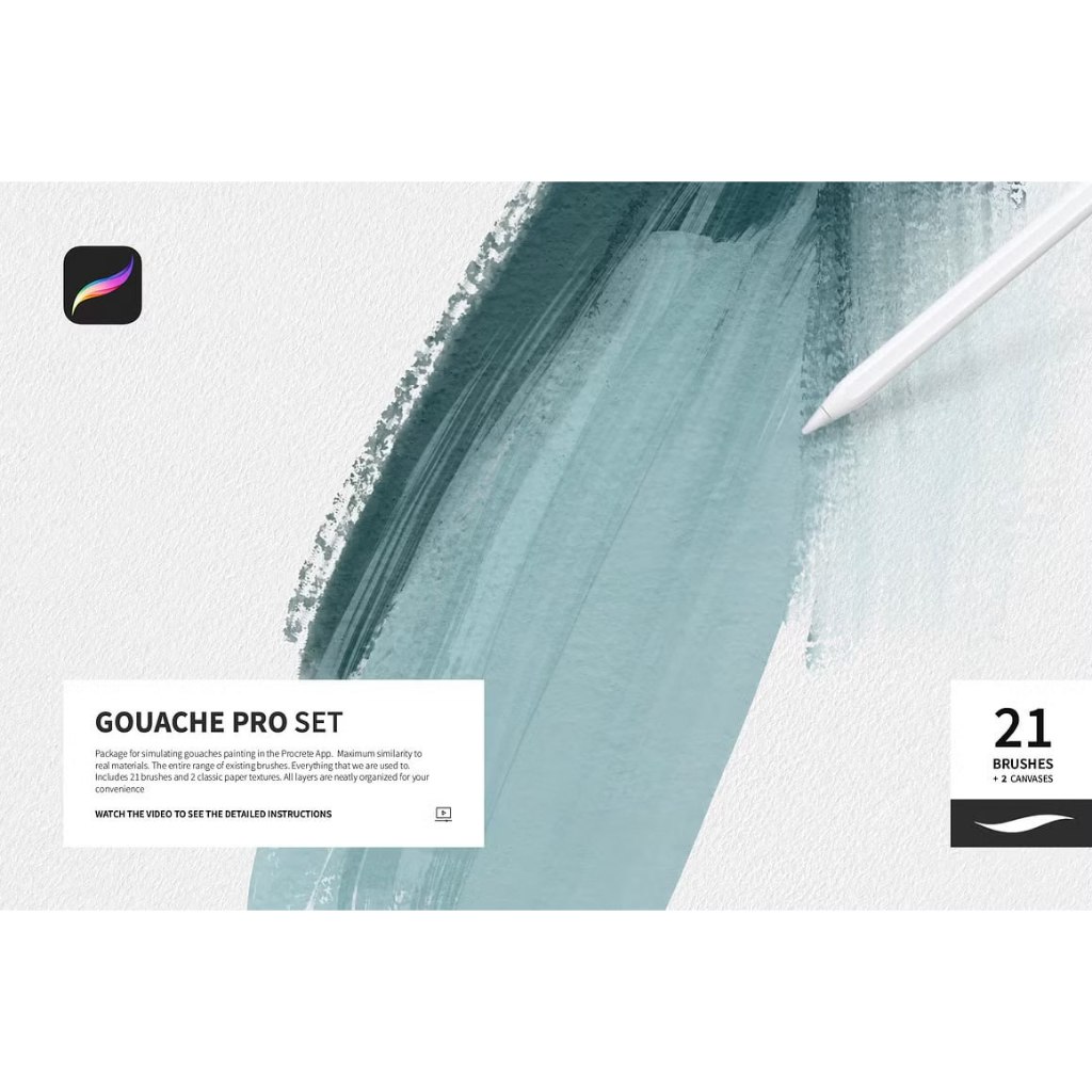 Jual Procreate Brush - Gouache Pro Set | Shopee Indonesia