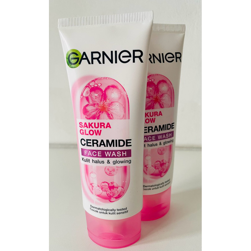 Jual GARNIER SAKURA GLOW 100ML FACE WASH ORIGINAL TERMURAH SURABAYA