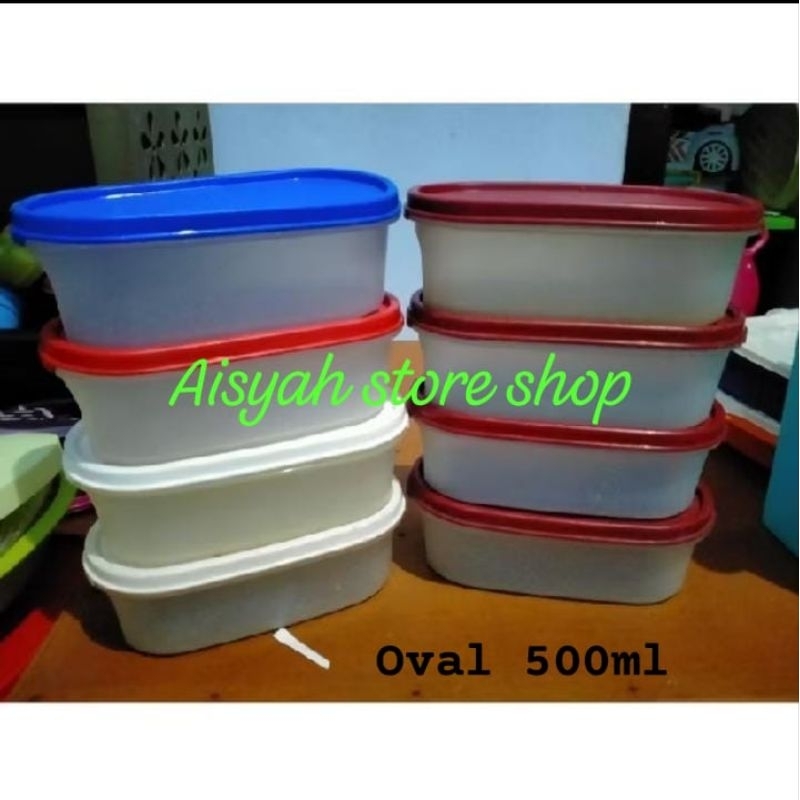 Jual oval 500ml Tupperware second | Shopee Indonesia