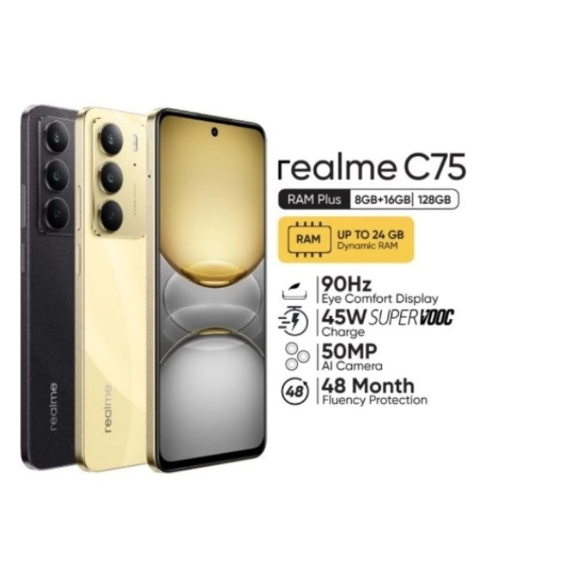Jual Realme C75 ram 8/128 gb (ANTI AIR) garansi resmi 1 tahun original ...