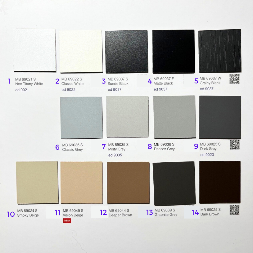 Jual Sample Material HPL AICA MB Warna Solid | Material Interior ...