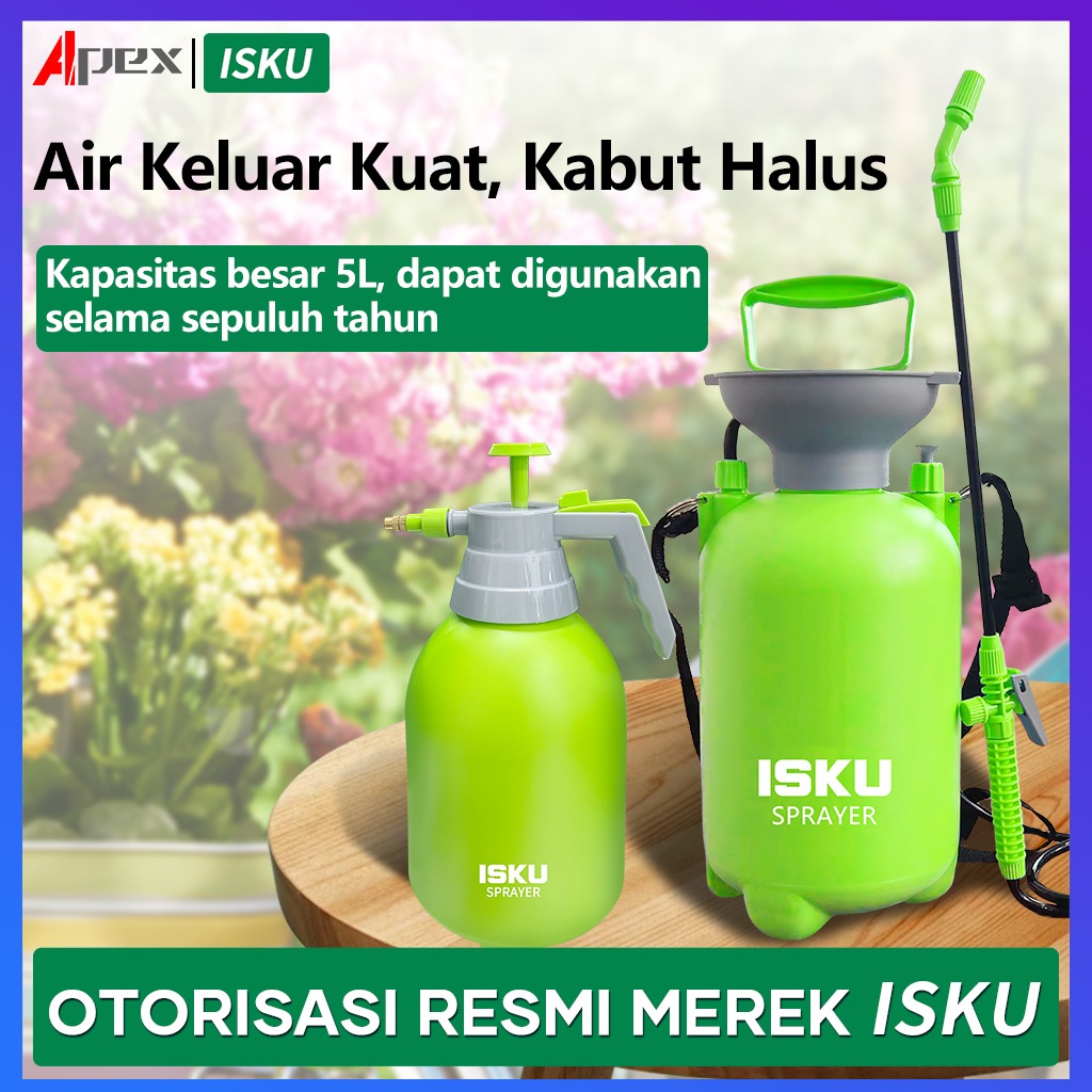 Jual ISKU semprotan air tanaman manual/pressure sprayer 5liter ...