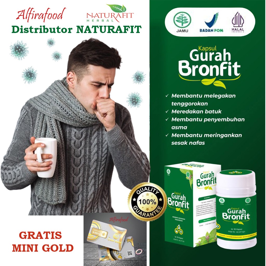 Jual Naturafit Kapsul Gurah Bronfit Herbal Batuk & Sesak Nafas | Shopee ...