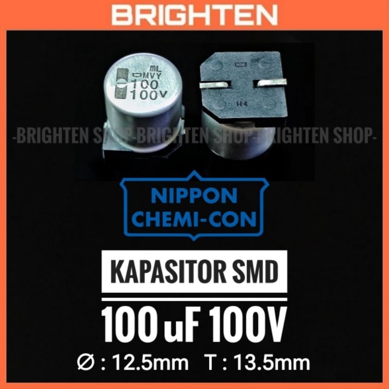 2pcs Nippon Chemi-Con KME 100uF 200v 105C Radial Electrolytic