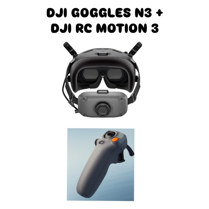 Jual (COD) DJI GOGGLES N3 + DJI RC MOTION 3 BARU LENGKAP GARANSI RESMI ...