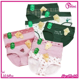 Isi 3 & 6 Pcs Celana Dalam Wanita Katun Premium Cd Wanita 8250/8255