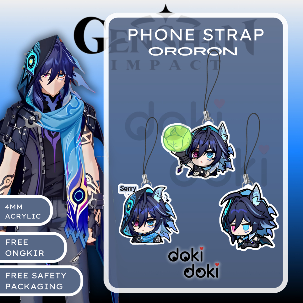 Jual PHONE STRAP ORORON GENSHIN IMPACT | Shopee Indonesia