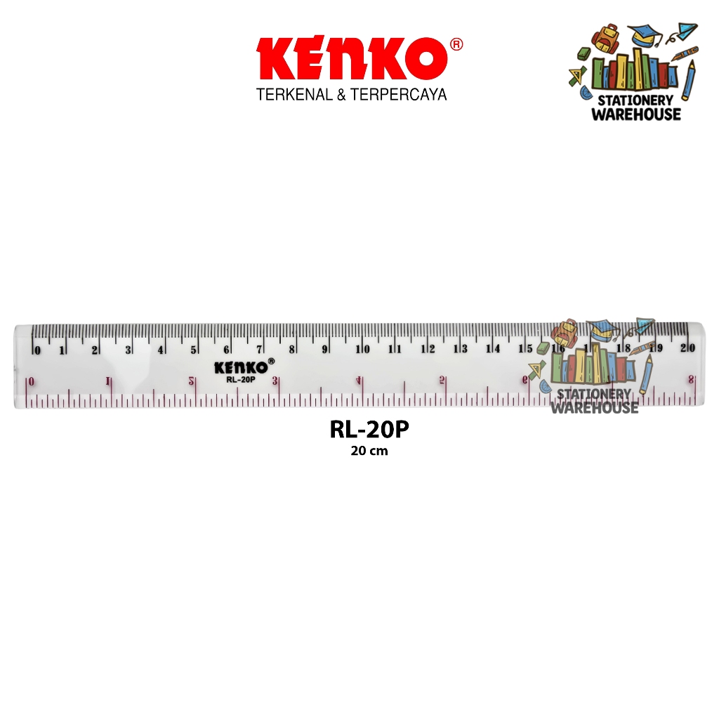 Jual Acrylic Ruler Penggaris Akrilik Penggaris Plastik 15 20 30 CM ...