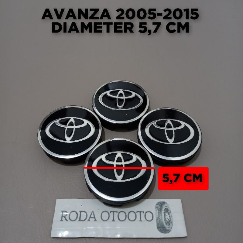 Jual Dop roda tutup velg mobil AVANZA 2005-2015 diameter 5,7 cm harga ...