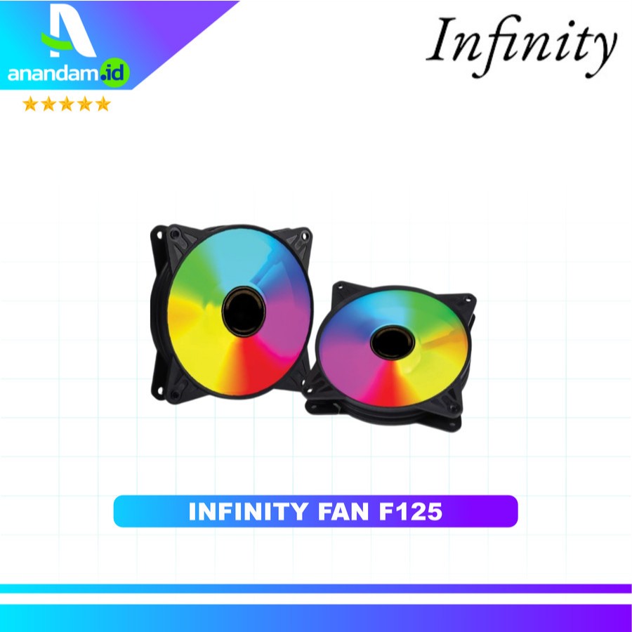Jual Fan Case INFINITY F125 RGB Black 12cm Tray Molex Kipas Casing ...