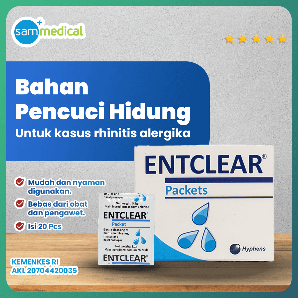 Jual Entclear Packets 20's / Refill / Nasal Washing / Isi ulang Garam ...