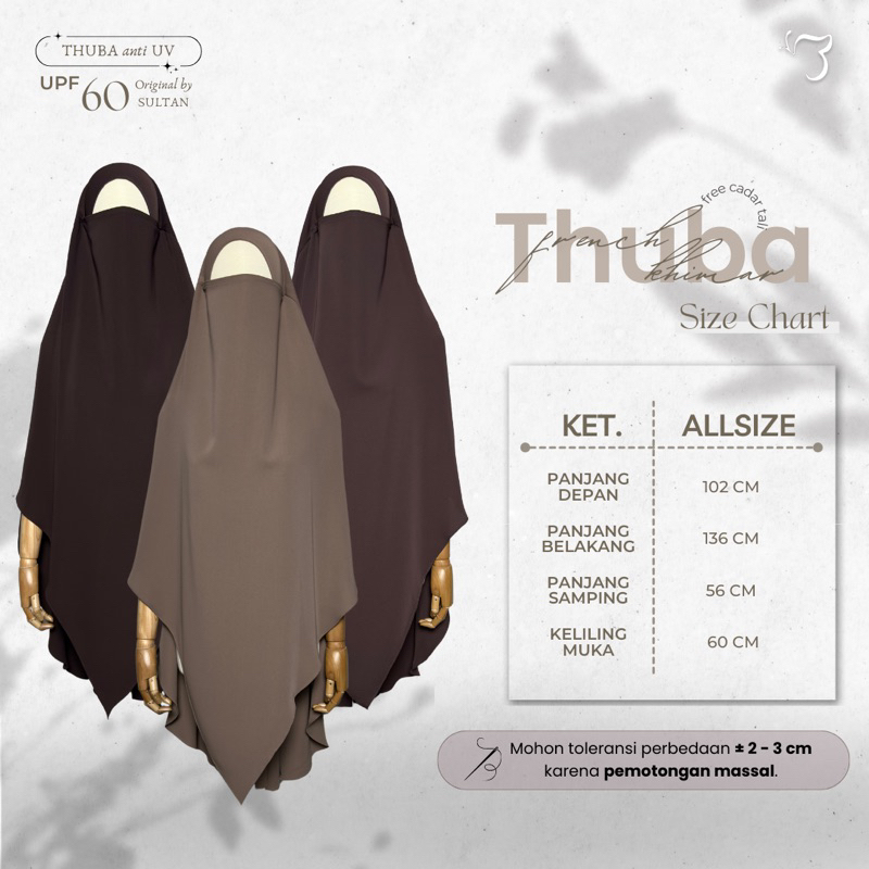 Jual Bonavista - !! DEFFECT FK THUBA !! French khimar bahan thuba anti ...
