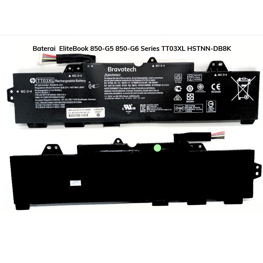 Bateria Hp Original Para Elitebook 755 G5, 850 G5 933322-855 | Cuotas sin interés