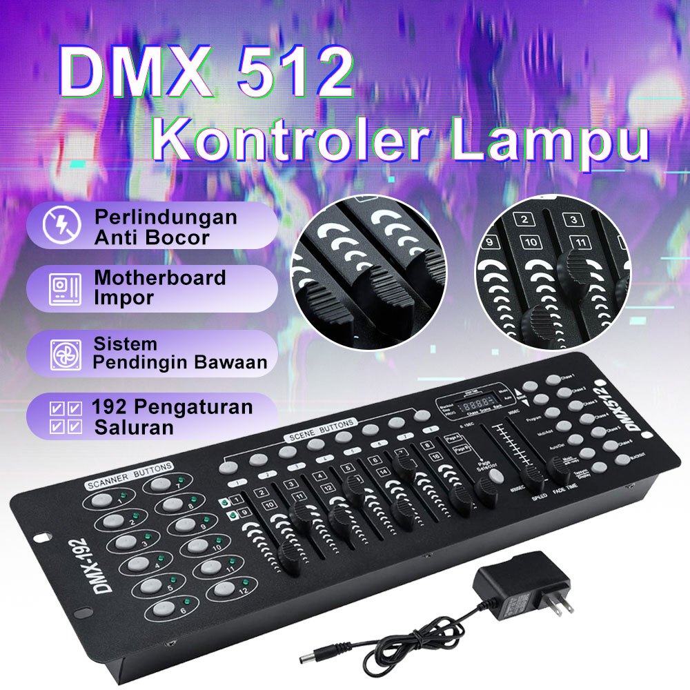 Jual DMX Controller 192 DMX 512 Controller DJ Lights Controller ...