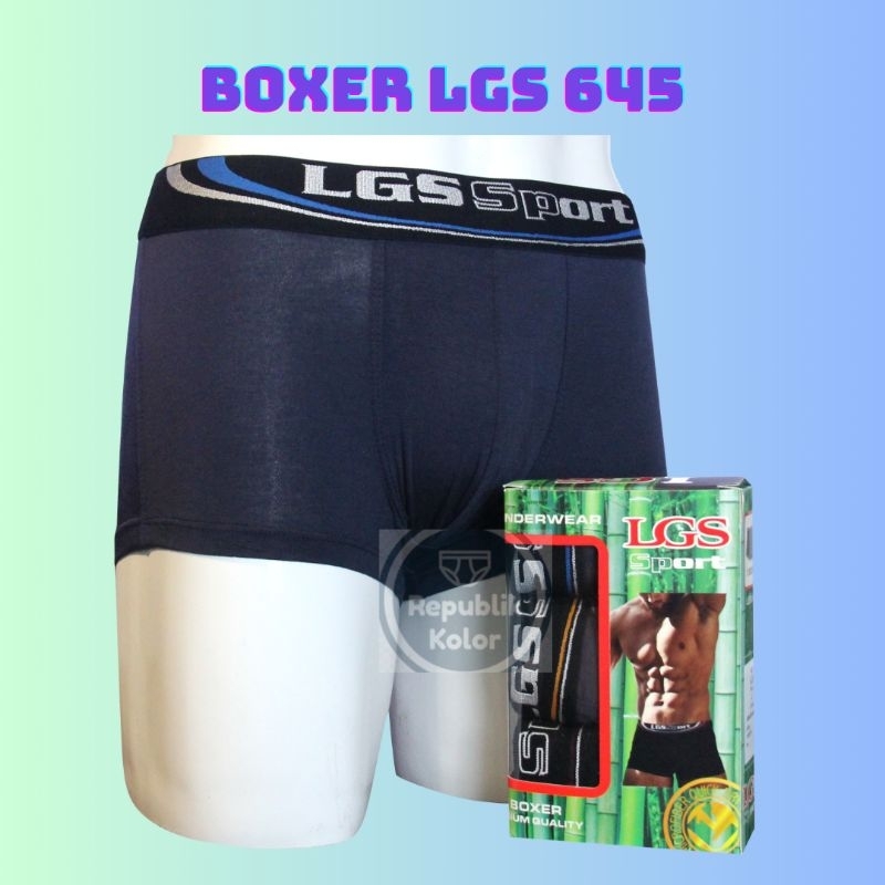Jual LGS Mens Underwear Premium Celana Boxer Pria LGS 645 Isi 3 Pcs ...