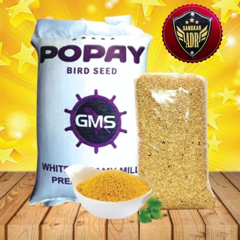 Jual Pakan Burung Milet Yelow/Cream GMS Popay Bird Seed Berkwalitas ...