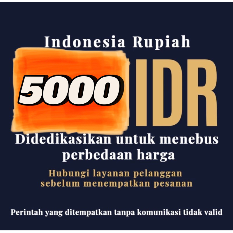 Jual Nilai 5000 Rupia Indonesia Didedikasikan untuk menebus perbedaan ...