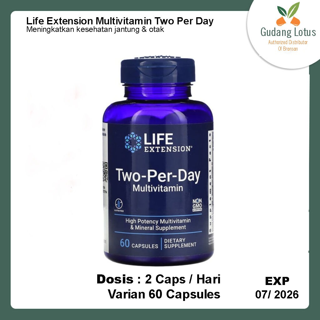Jual Life Extension Multivitamin Two Per Day Capsules 60 Capsule ...