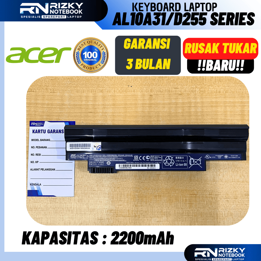 Chargeur Alimentation Pour Acer Aspire One PRO 531 AO722 AOD270 - Marque SJ STORE - Neuf EAN 4896010899590