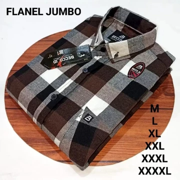 Kemeja Flanel Motif 3D M L XL XXL XXXL XXXXL Oversize