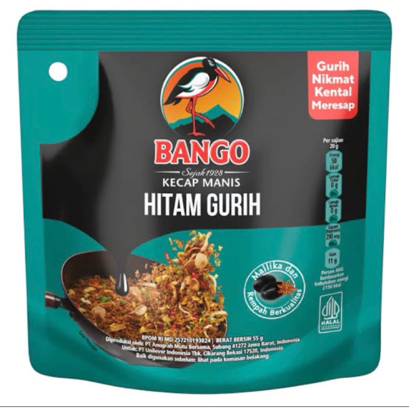 Jual Bango Kecap Manis Hitam Gurih 55gr | Shopee Indonesia