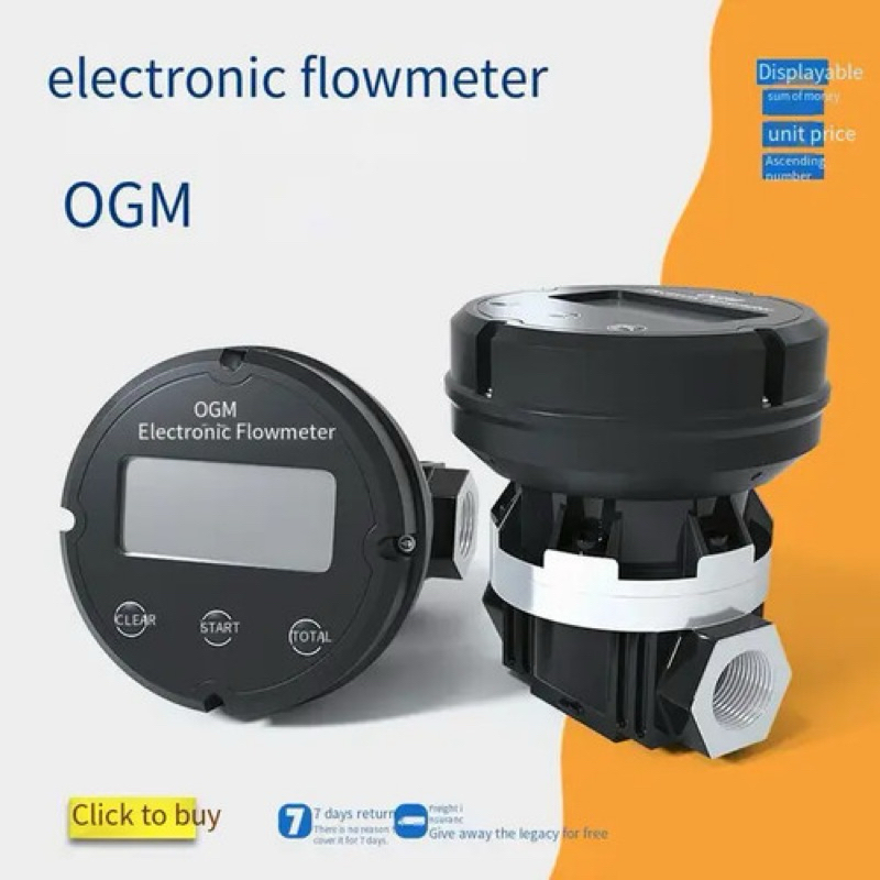 Jual FLOW METER 1 INCH DIGITAL OGM - OVAL GEAR FLOW METER DIGITAL DN25 ...