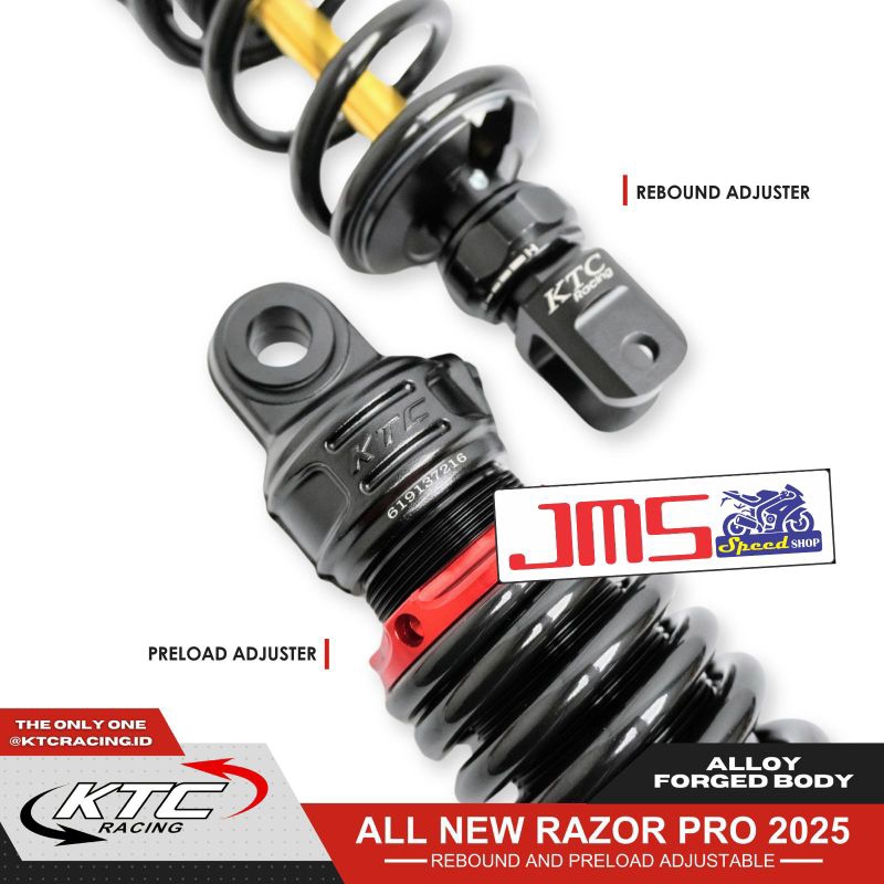 Jual shock ktc racing razor pro klik cnc nmax old dan nmax new 2020 pcx ...