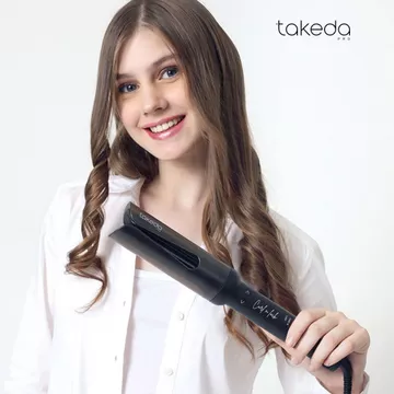 TakedaPro Catokan Keriting Otomatis TKD HL119 34mm Auto Hair Curler Ceramic