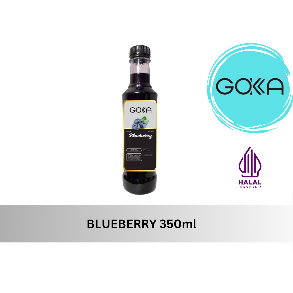 Jual GOKKA Sirup Minuman Rasa Blueberry 350ml Syrup | Shopee Indonesia