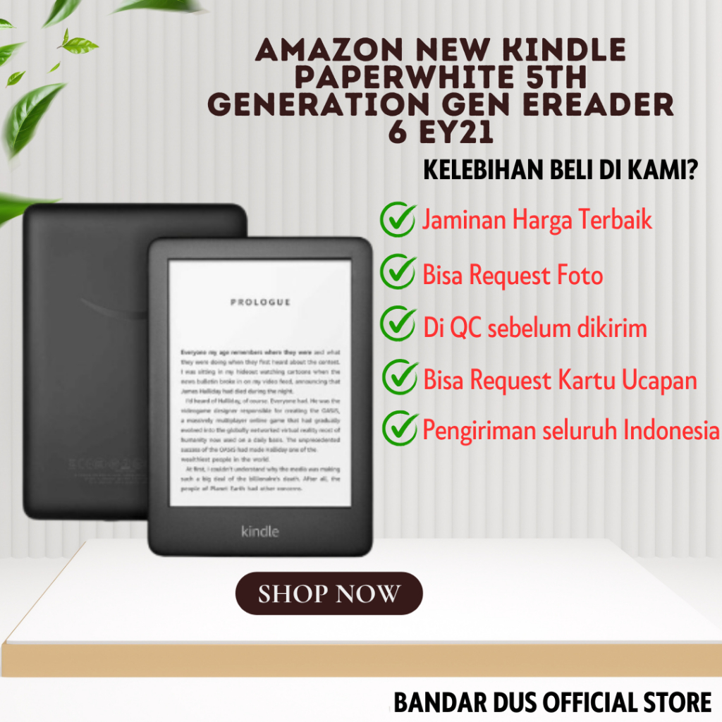 Jual AMAZON NEW KINDLE PAPERWHITE 5th Generation Gen eReader 6