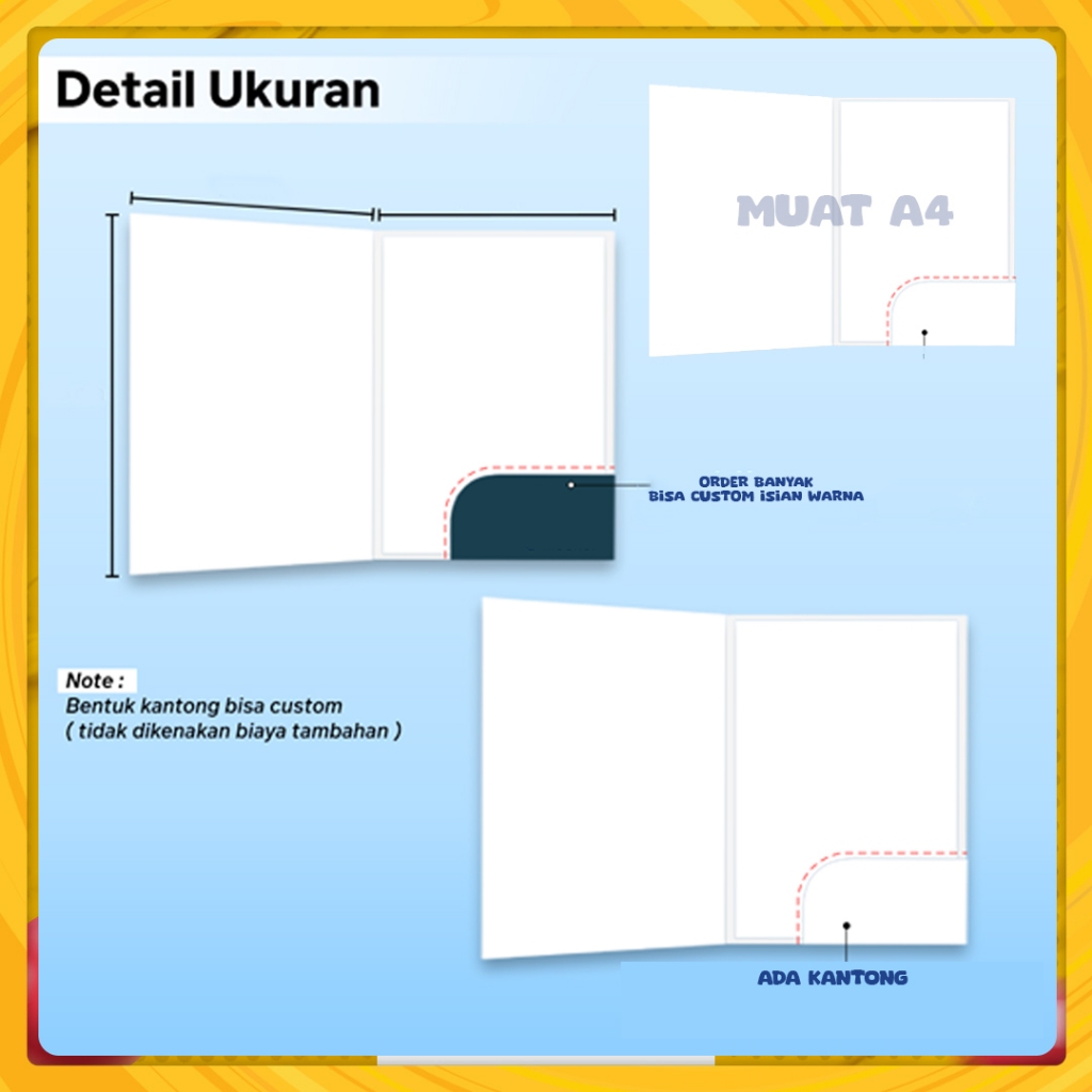 Jual Cetak Map Folder Perusahaan Print Custom A4 Kertas Art Carton ...