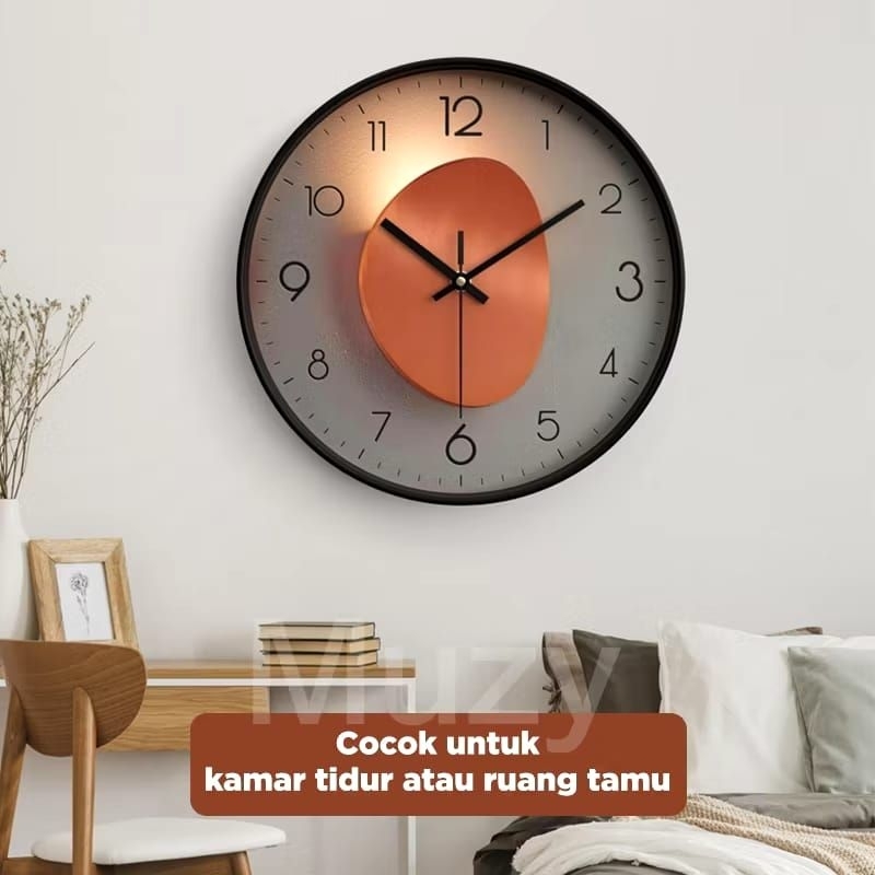 Jual JAM DINDING ESTETIK ADA LED KALENDER DIGITAL Shopee Indonesia