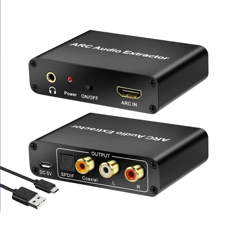 Adapter ARC Audio Extractor To Spdif Optical Coaxial Rca Hdmi Audio  Return Channel