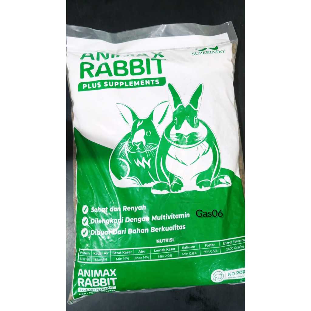 Jual (1KG) ANIMAX RABBIT FOOD / ANIMAX RABBIT PLUS/ PELET KELINCI ...