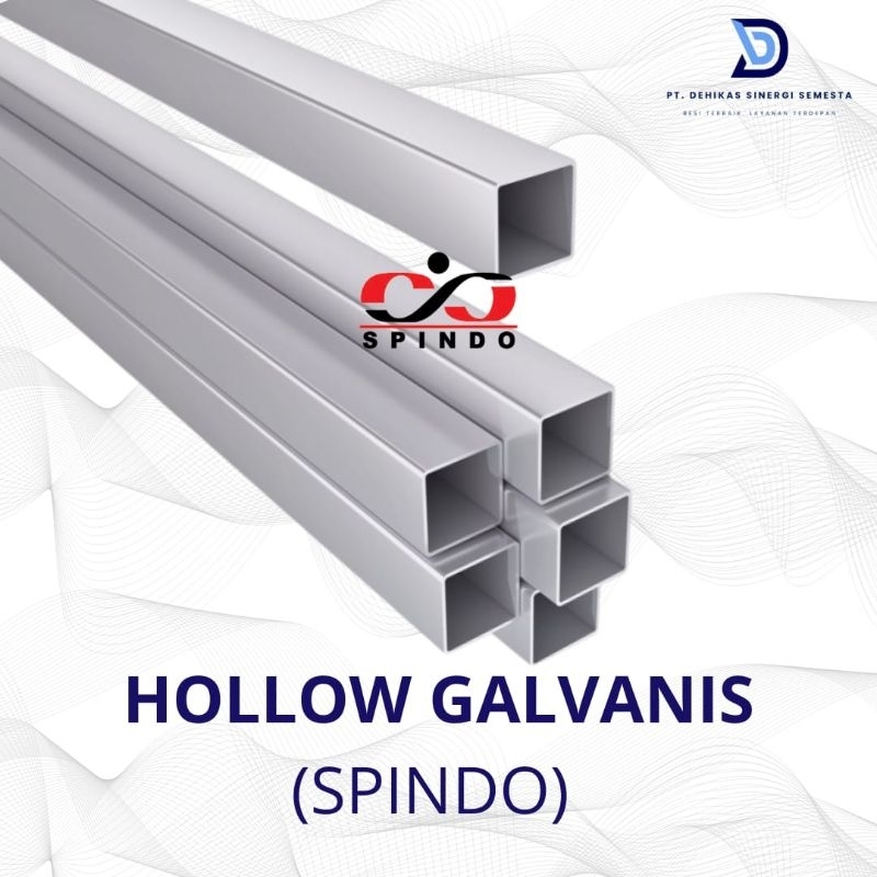Jual Hollow SPINDO 30X60 FULL pipa kotak hollo besi galvanis SPINDO ...