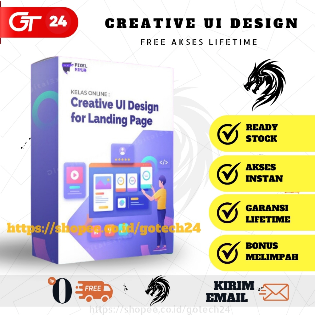 Jual ( 02 ) Kelas Online: Creative UI Design untuk Landing Page ...