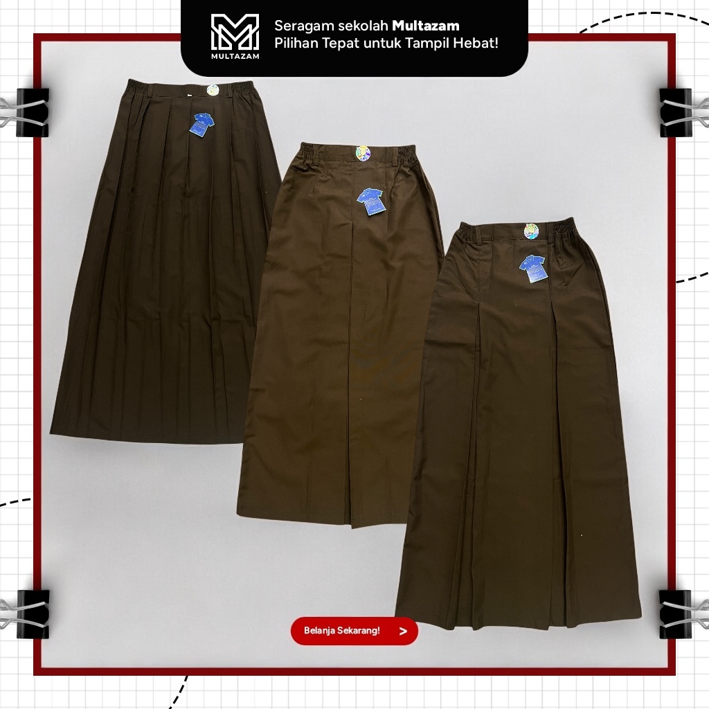 Jual Rok Pramuka SMP & SMA Panjang Deresa Bahan Famatex | Shopee Indonesia